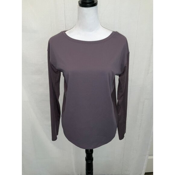 Fabletics XS Women's Long Sleeve Yoga Top In Light Purple - Picture 1 of 4